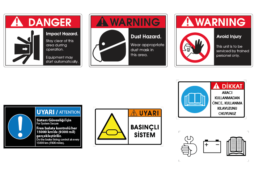 Uyarı Ve Güvenlik Etiketleri