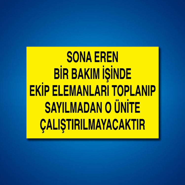 Elektrik İş Güvenliği Etiketleri
