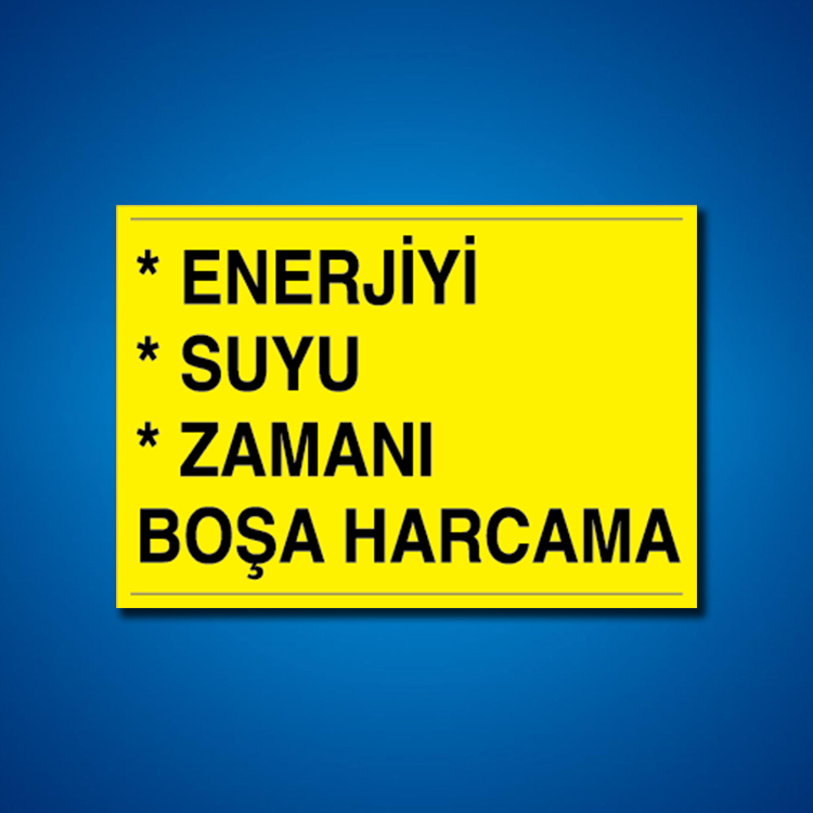 Tasarruf İş Güvenliği Etiketleri