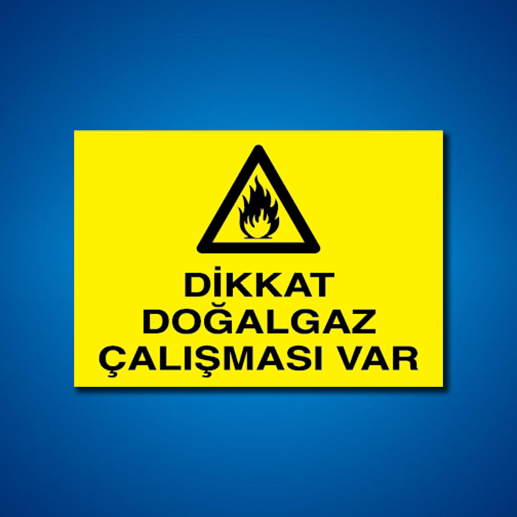 Doğal Gaz İş Güvenliği Etiketleri