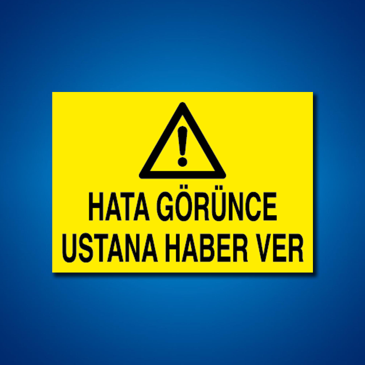 Makine İş Güvenliği Etiketleri