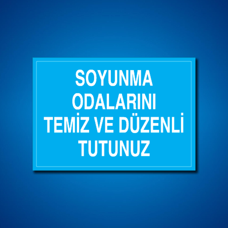 Soyunma Odaları İş Güvenliği Etiketleri