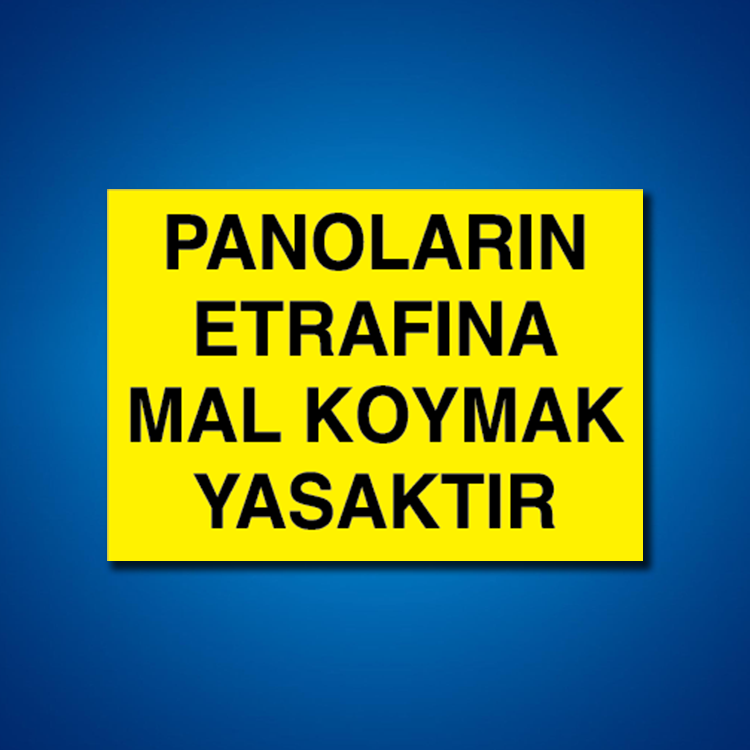 Pano İş Güvenliği Etiketleri