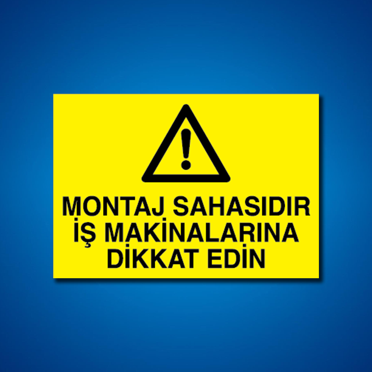 İş Makinesi İş Güvenliği Etiketleri