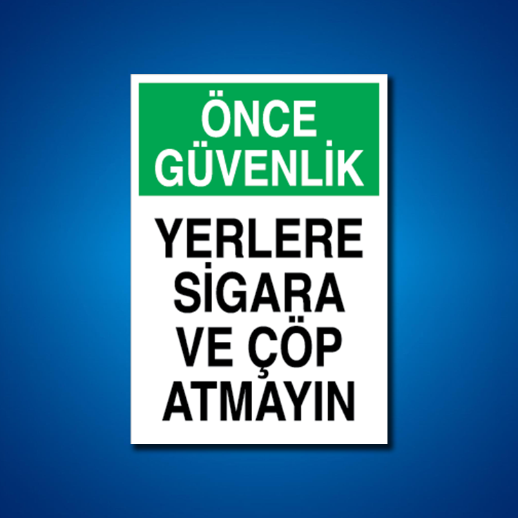 Sigara İş Güvenliği Etiketleri
