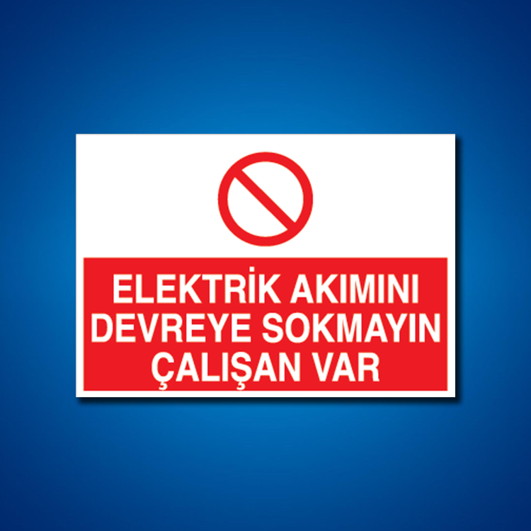 Şalter İş Güvenliği Etiketleri