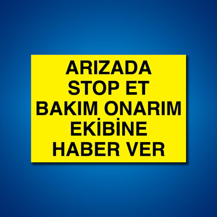 Bakım Arıza Ayar Ve Yağlama Etiketleri