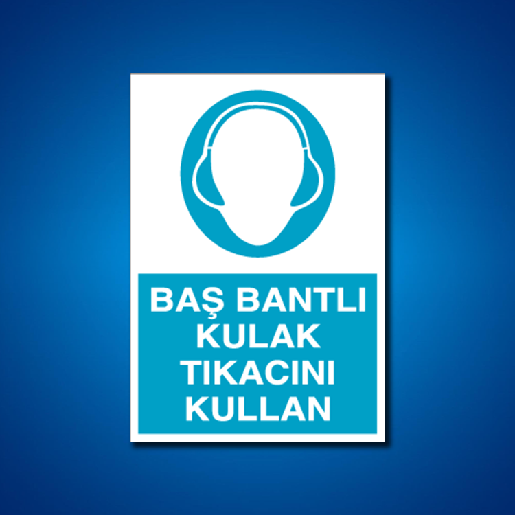 Kulak Koruma İş Güvenliği Etiketleri
