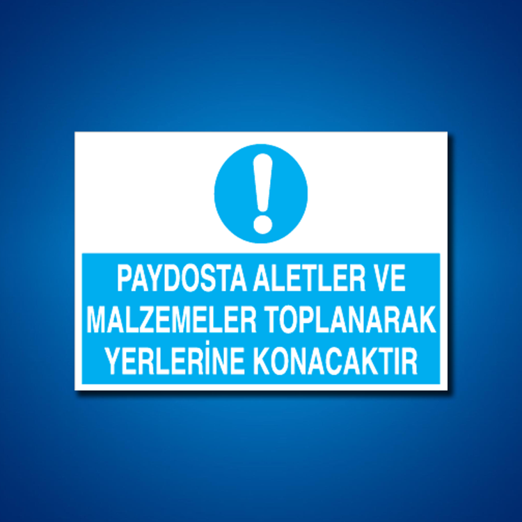 Alet-Tezgah-Malzeme Etiketleri