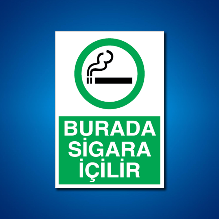 Sigara İş Güvenliği Etiketleri