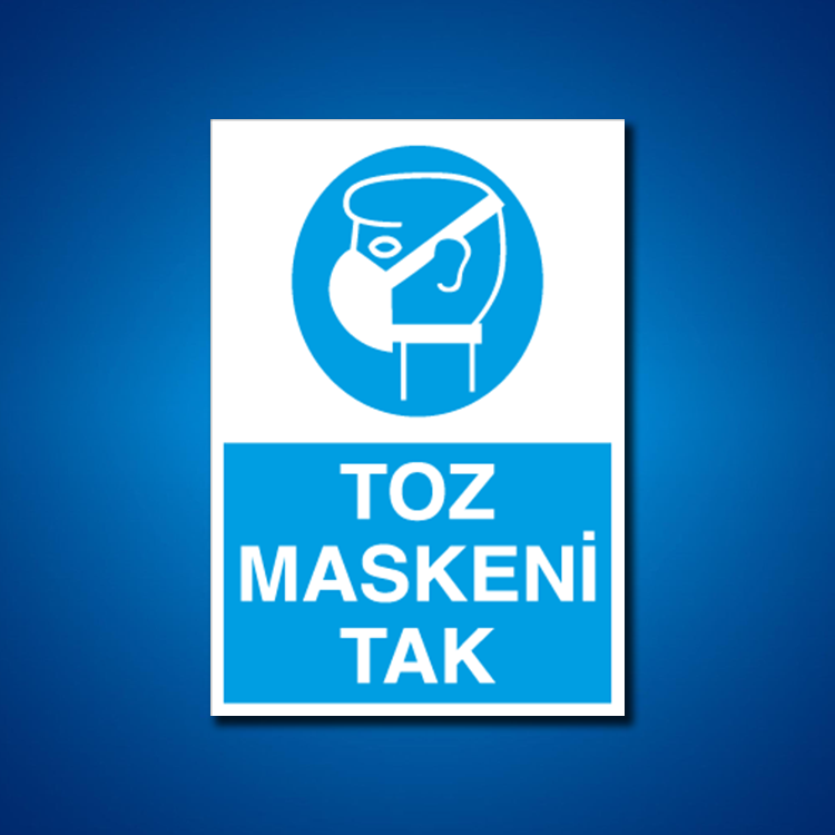 Toz Gaz Maskesi İş Güvenliği Etiketleri