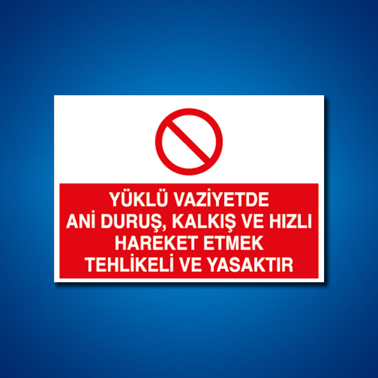 Şoför Araç Kantar Yaya İş Güvenliği Etiketleri