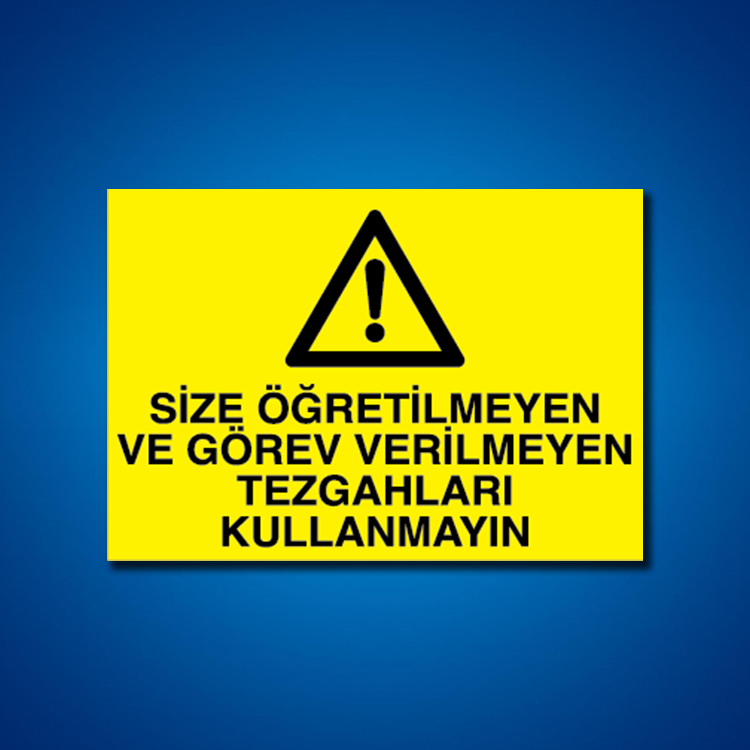 Torna-Planya-Freze-Cnc İş Güvenliği Etiketleri