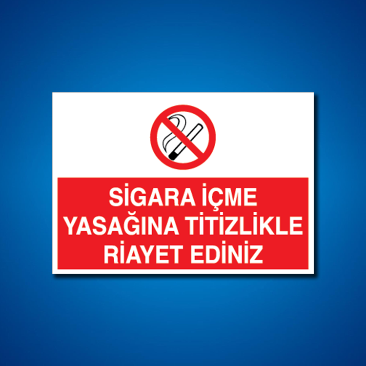 Sigara İş Güvenliği Etiketleri