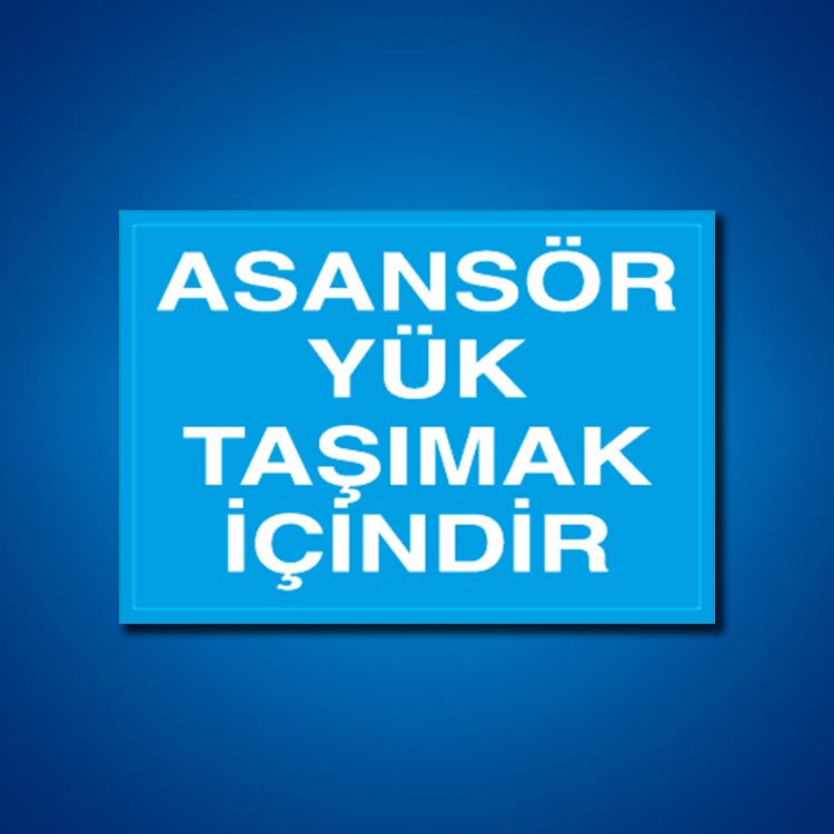 Asansör İş Güvenliği Etiketleri