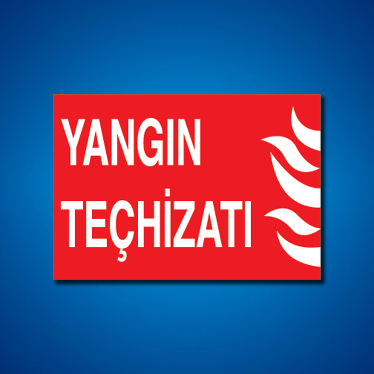 Yangınla Mücadele İş Güvenliği Etiketleri