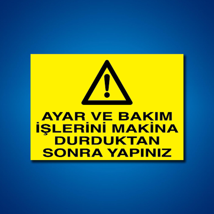 Bakım Arıza Ayar Ve Yağlama Etiketleri