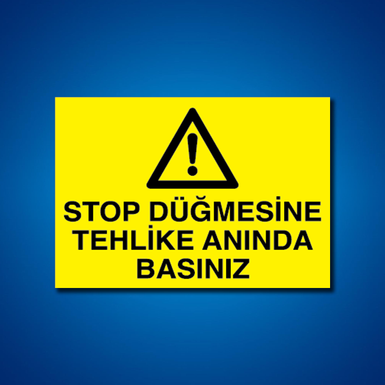 Makine İş Güvenliği Etiketleri