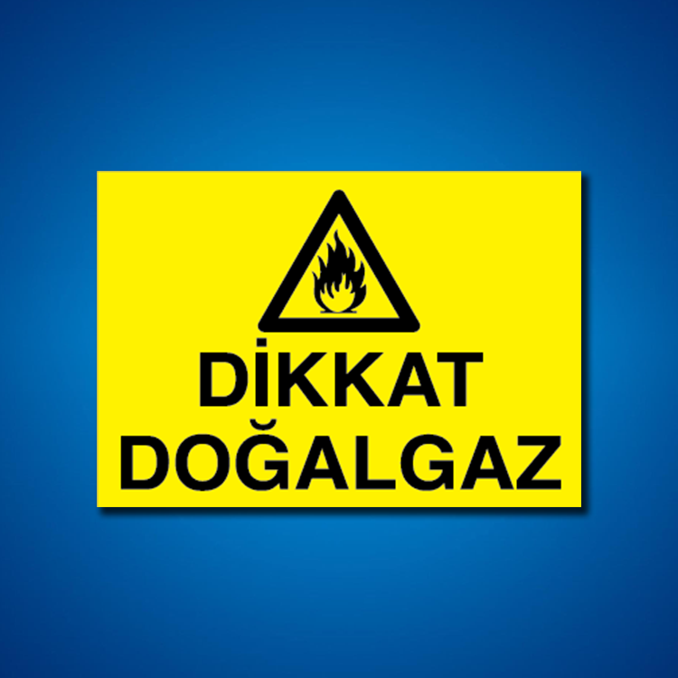 Doğal Gaz İş Güvenliği Etiketleri