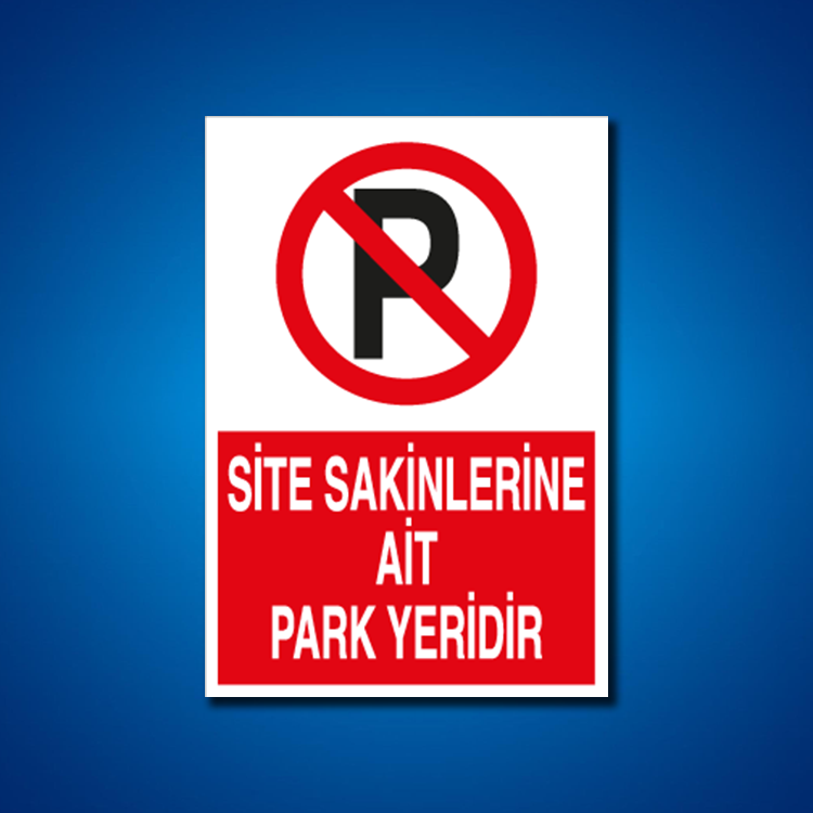 Park İş Güvenliği Etiketleri