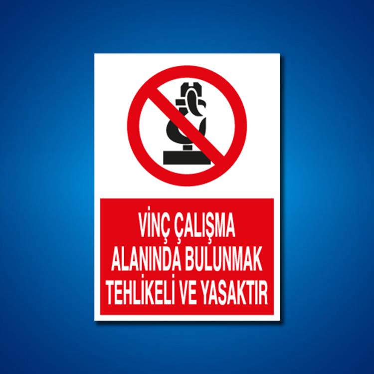 Vinç İş Güvenliği Etiketleri