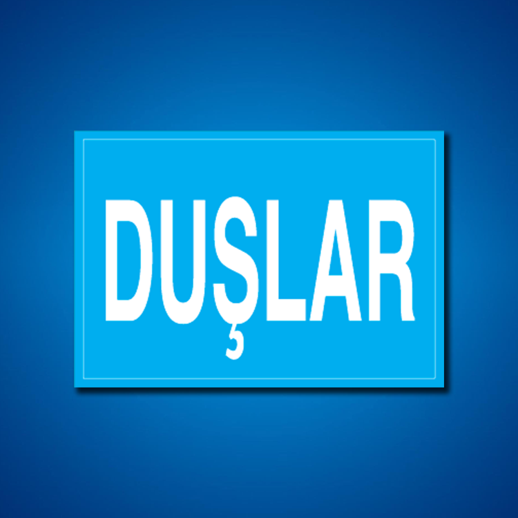 Duş İş Güvenliği Etiketleri