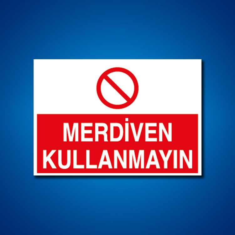 Çatı Merdiven Koridor İş Güvenliği Etiketleri