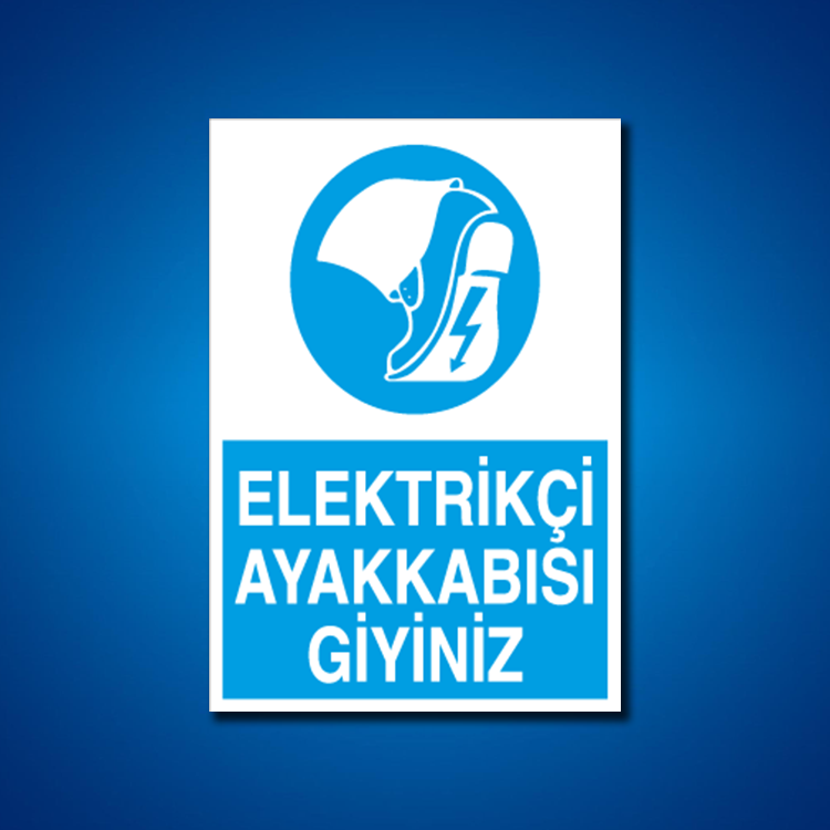 Ayak Koruma İş Güvenliği Etiketleri