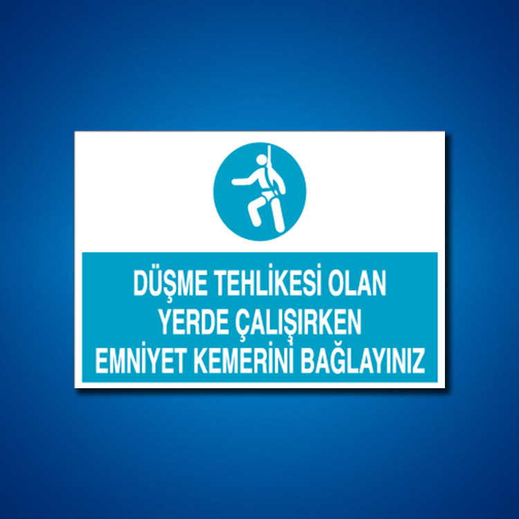 Emniyet Kemeri İş Güvenliği Etiketleri