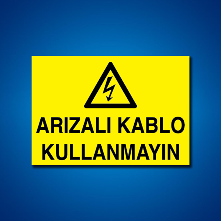 Kablo İş Güvenliği Etiketleri