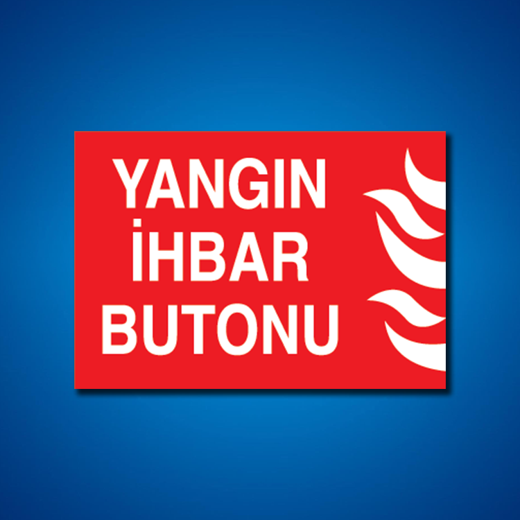Yangınla Mücadele İş Güvenliği Etiketleri