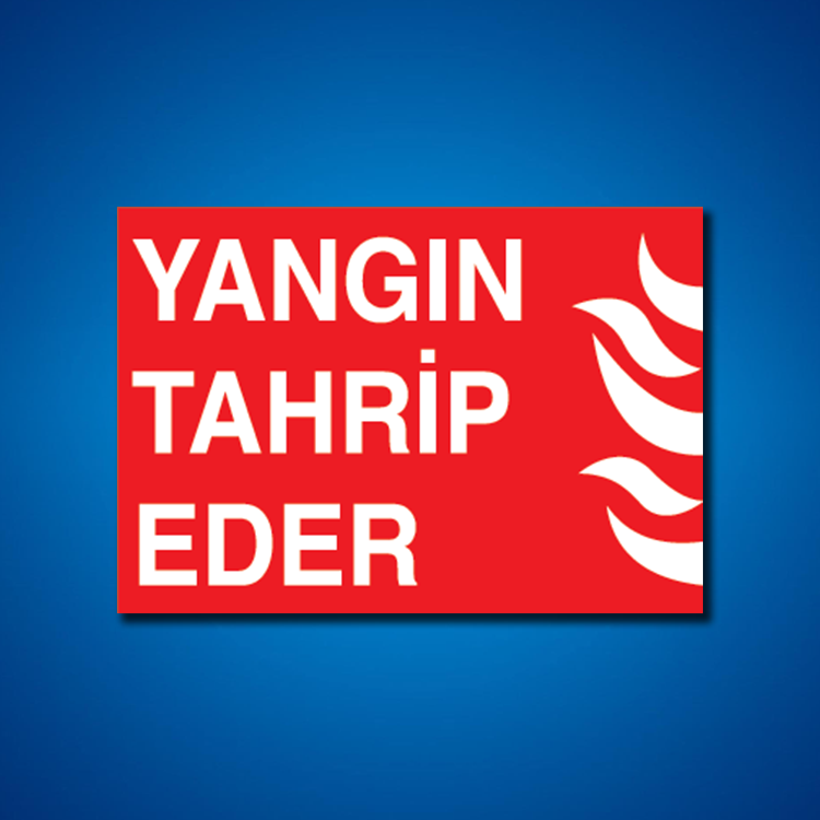 Yangınla Mücadele İş Güvenliği Etiketleri