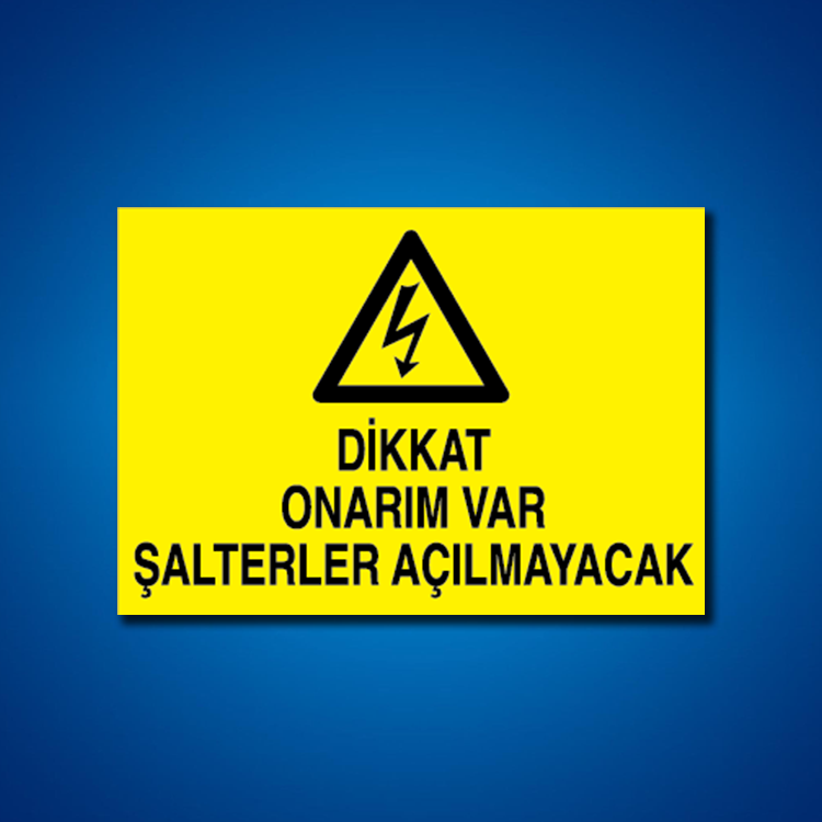 Şalter İş Güvenliği Etiketleri