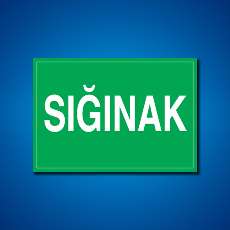 Sığınak İş Güvenliği Etiketleri