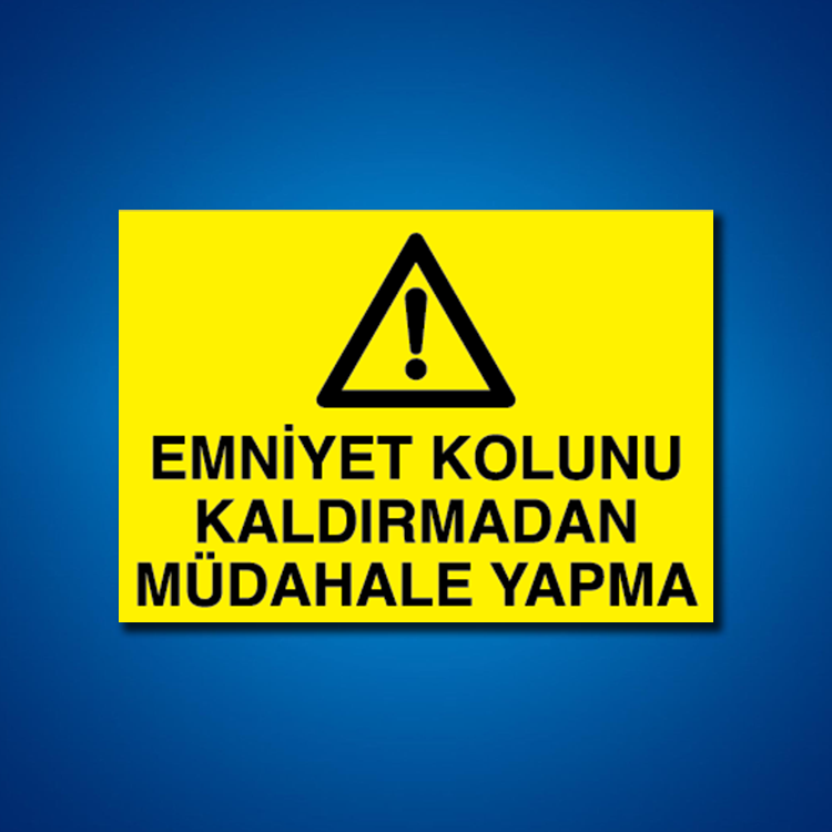 Makine İş Güvenliği Etiketleri