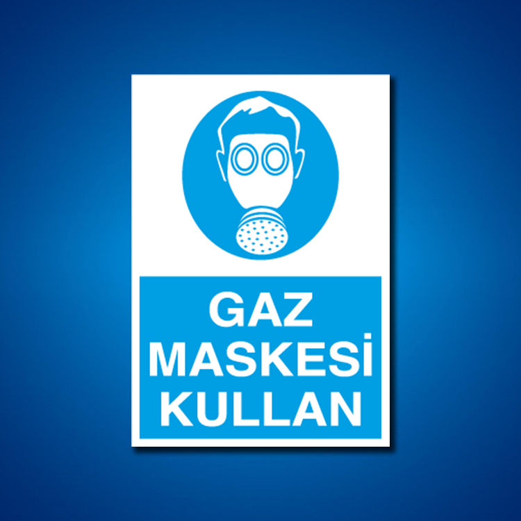 Toz Gaz Maskesi İş Güvenliği Etiketleri