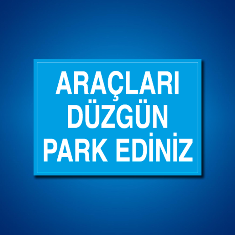 Park İş Güvenliği Etiketleri