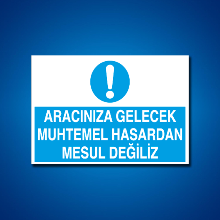 Şoför Araç Kantar Yaya İş Güvenliği Etiketleri