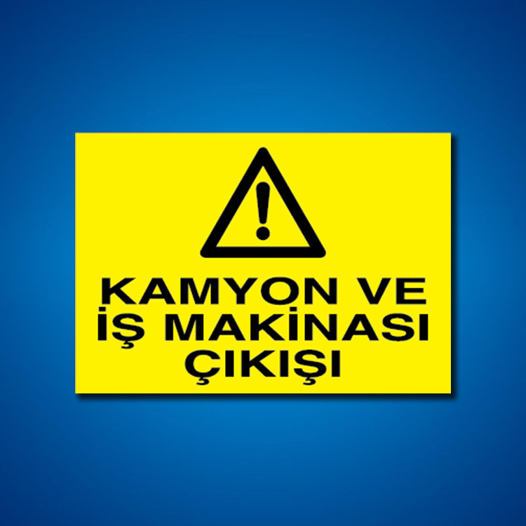 İş Makinesi İş Güvenliği Etiketleri