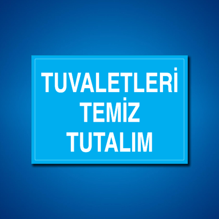 Tuvalet İş Güvenliği Etiketleri