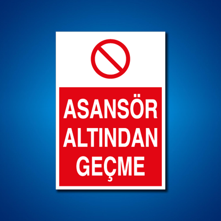 Asansör İş Güvenliği Etiketleri