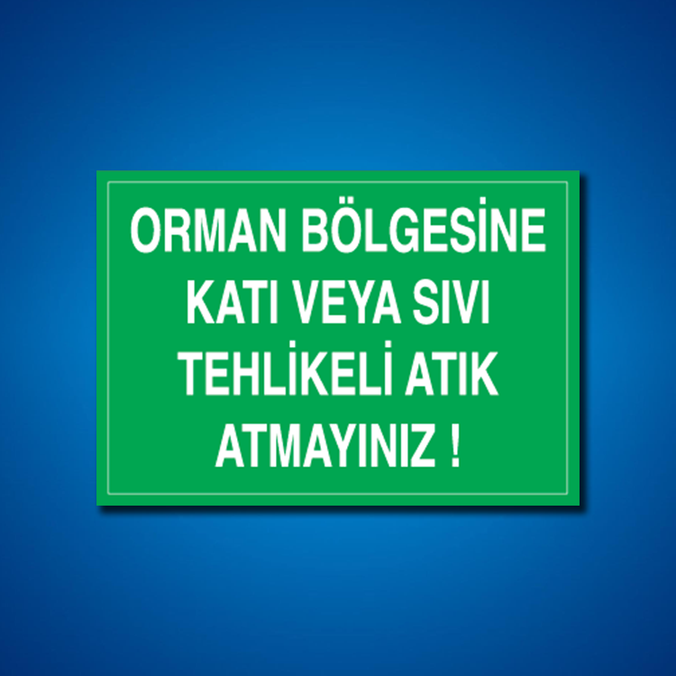 Atıklar İş Güvenliği Etiketleri