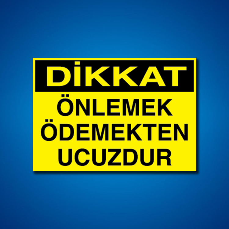 İş Kazası İş Güvenliği Etiketleri