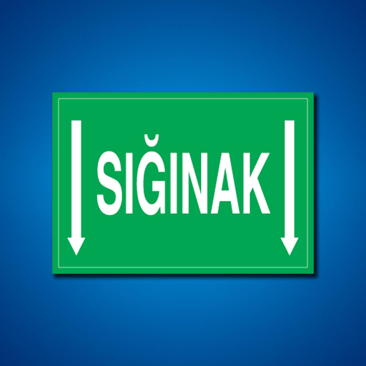 Sığınak İş Güvenliği Etiketleri