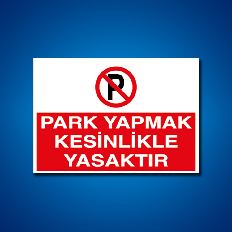 Park İş Güvenliği Etiketleri