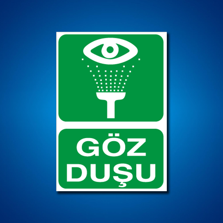 Duş İş Güvenliği Etiketleri