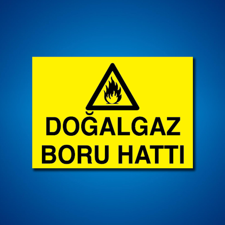 Doğal Gaz İş Güvenliği Etiketleri