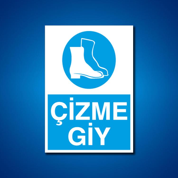 Ayak Koruma İş Güvenliği Etiketleri