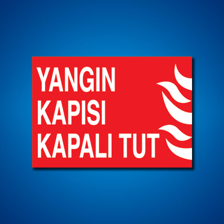 Yangınla Mücadele İş Güvenliği Etiketleri