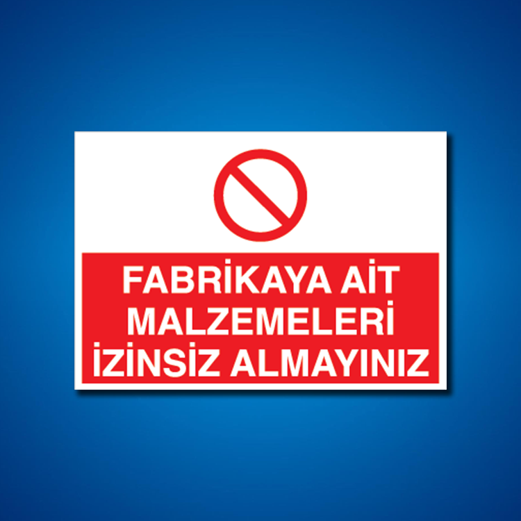 İşyeri Fabrika İş Güvenliği Etiketleri
